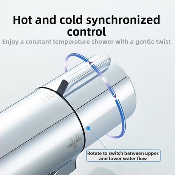 Termostatinis dušo vožtuvas - varinis korpusas, sieninis montavimas, 20–55°C, 1.0–5 kg, termostatinis + keraminė vožtuvo šerdis