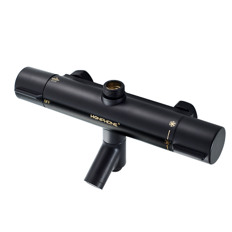 Termostatinis dušo vožtuvas - varinis korpusas, sieninis montavimas, 20–55°C, 1.0–5 kg, termostatinis + keraminė vožtuvo šerdis