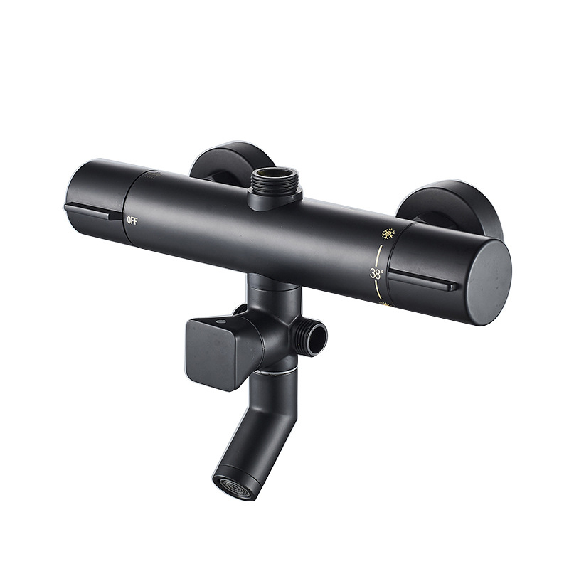 Termostatinis dušo vožtuvas - varinis korpusas, sieninis montavimas, 20–55°C, 1.0–5 kg, termostatinis + keraminė vožtuvo šerdis