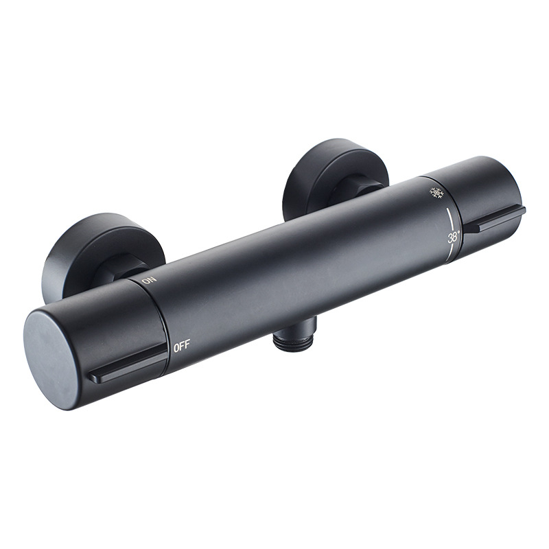 Termostatinis dušo vožtuvas - varinis korpusas, sieninis montavimas, 20–55°C, 1.0–5 kg, termostatinis + keraminė vožtuvo šerdis