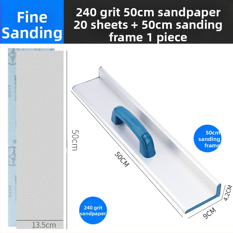 Ъглов държач за шкурене от алуминиева сплав със самозалепваща се шкурка, ръчен инструмент за шпакловка и ръчна шкуряща дъска
