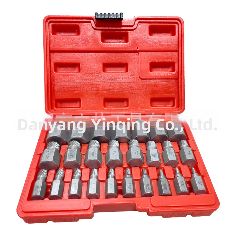 Комплект екстрактори за счупени винтове, британски стандарт, мулти-сплайн дизайн, стомана 40Cr-V