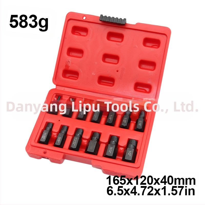 Комплект екстрактори за счупени винтове, британски стандарт, мулти-сплайн дизайн, стомана 40Cr-V