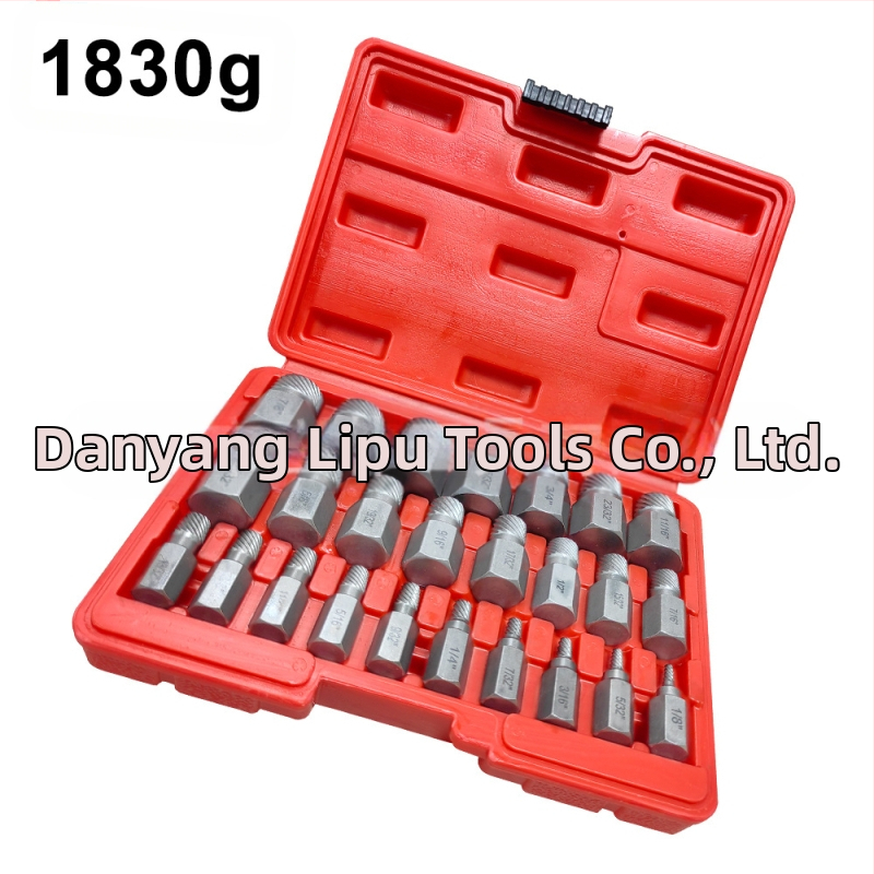 Комплект екстрактори за счупени винтове, британски стандарт, мулти-сплайн дизайн, стомана 40Cr-V