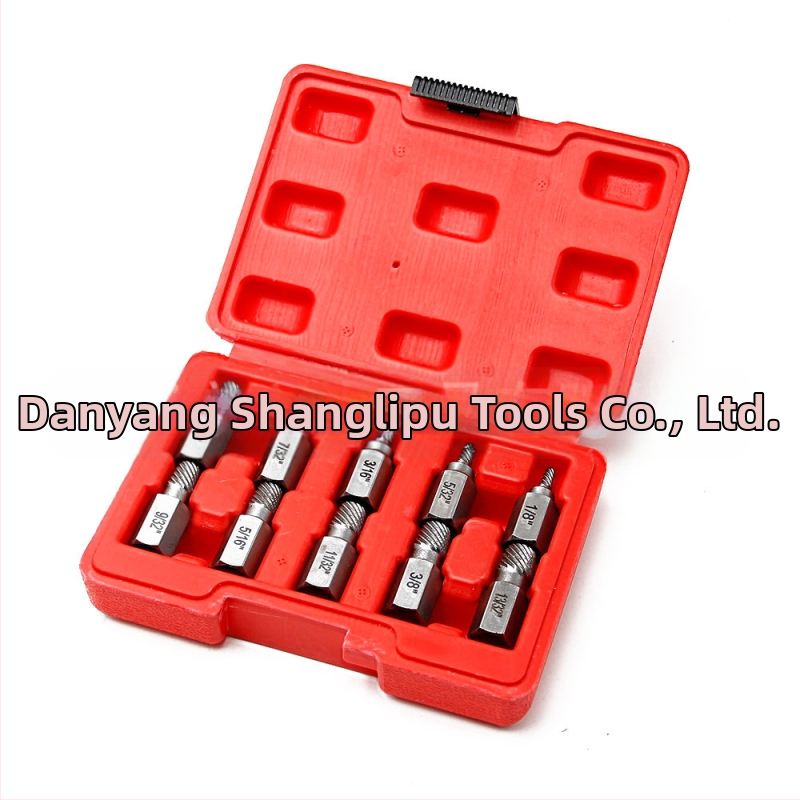 Комплект екстрактори за счупени винтове, британски стандарт, мулти-сплайн дизайн, стомана 40Cr-V