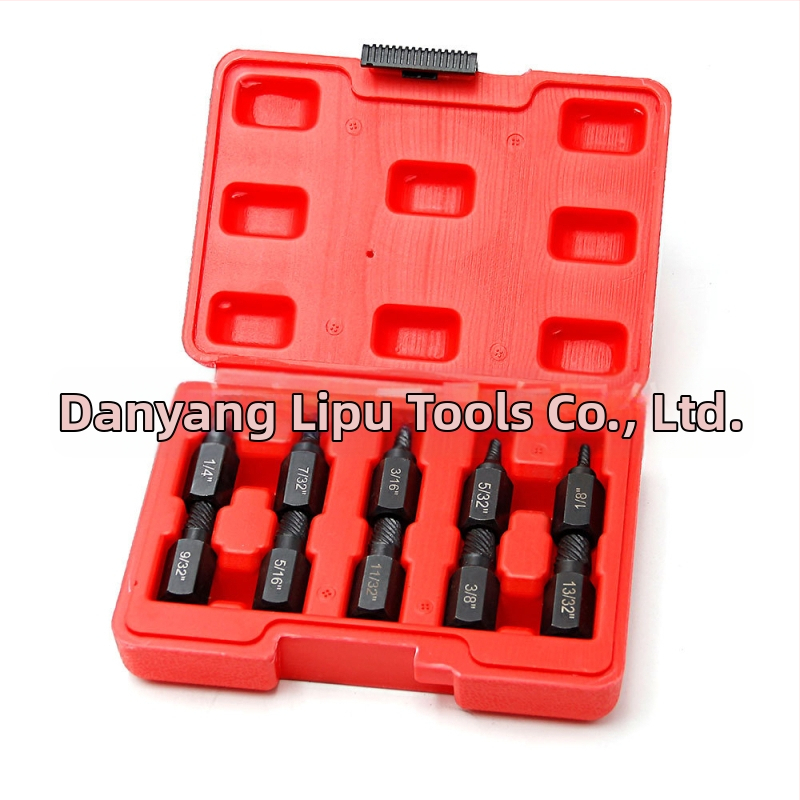 Комплект екстрактори за счупени винтове, британски стандарт, мулти-сплайн дизайн, стомана 40Cr-V