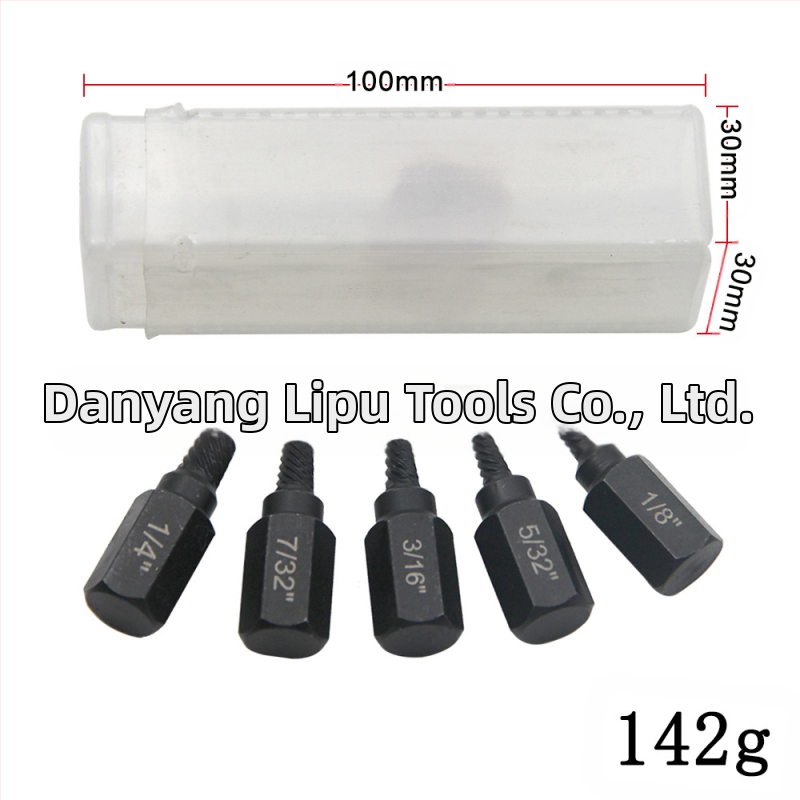 Комплект екстрактори за счупени винтове, британски стандарт, мулти-сплайн дизайн, стомана 40Cr-V