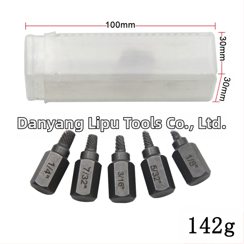 Комплект екстрактори за счупени винтове, британски стандарт, мулти-сплайн дизайн, стомана 40Cr-V