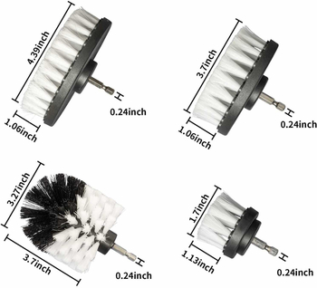 Ηλεκτρική βούρτσα καθαρισμού με κεφαλή τρυπανιού — πολυλειτουργική μεταλλική βούρτσα καθαρισμού για χαλιά, καναπέ, πλακάκια και δάπεδο