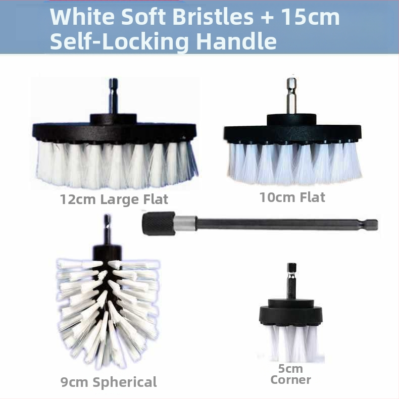 Ηλεκτρική βούρτσα καθαρισμού με κεφαλή τρυπανιού — πολυλειτουργική μεταλλική βούρτσα καθαρισμού για χαλιά, καναπέ, πλακάκια και δάπεδο