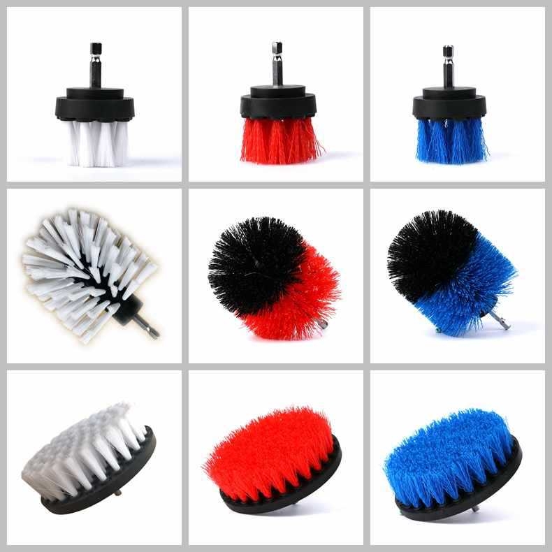 Ηλεκτρική βούρτσα καθαρισμού με κεφαλή τρυπανιού — πολυλειτουργική μεταλλική βούρτσα καθαρισμού για χαλιά, καναπέ, πλακάκια και δάπεδο