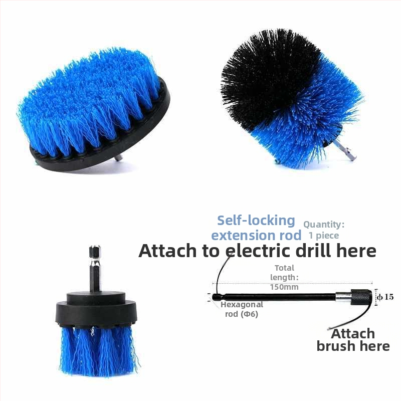 Ηλεκτρική βούρτσα καθαρισμού με κεφαλή τρυπανιού — πολυλειτουργική μεταλλική βούρτσα καθαρισμού για χαλιά, καναπέ, πλακάκια και δάπεδο