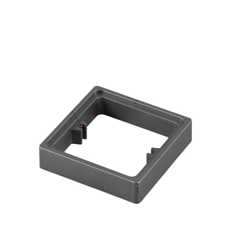 Тип 86 вградена квадратна електрическа кутия с повдигащ пръстен и уплътнител за кутия без дъно, съвместима с панел за превключване.