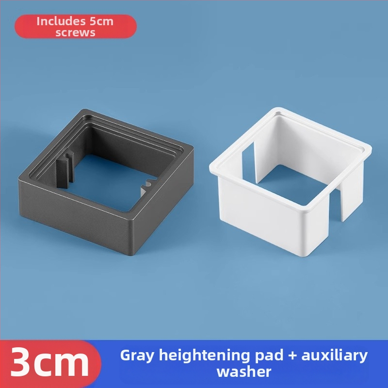 Тип 86 вградена квадратна електрическа кутия с повдигащ пръстен и уплътнител за кутия без дъно, съвместима с панел за превключване.