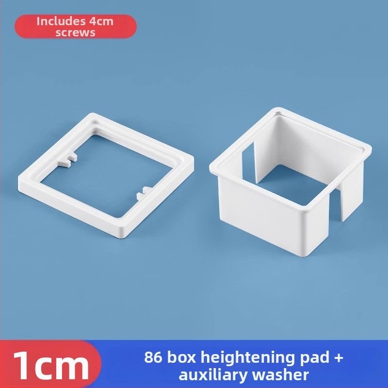 Тип 86 вградена квадратна електрическа кутия с повдигащ пръстен и уплътнител за кутия без дъно, съвместима с панел за превключване.