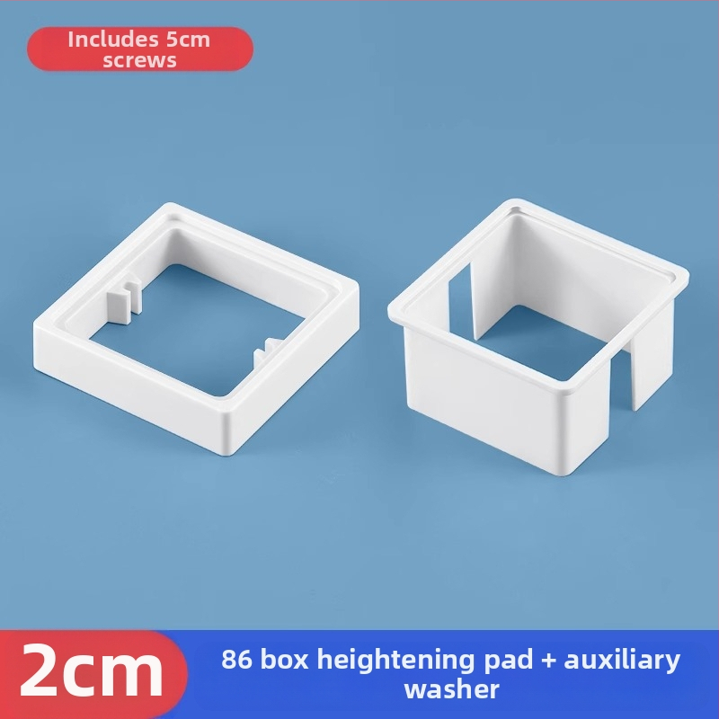 Тип 86 вградена квадратна електрическа кутия с повдигащ пръстен и уплътнител за кутия без дъно, съвместима с панел за превключване.