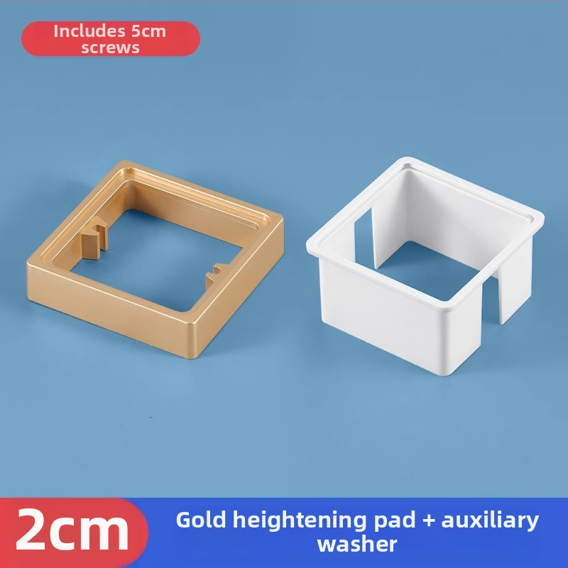 Тип 86 вградена квадратна електрическа кутия с повдигащ пръстен и уплътнител за кутия без дъно, съвместима с панел за превключване.