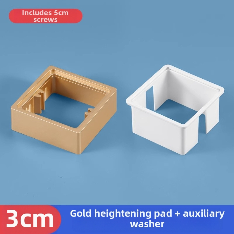 Тип 86 вградена квадратна електрическа кутия с повдигащ пръстен и уплътнител за кутия без дъно, съвместима с панел за превключване.