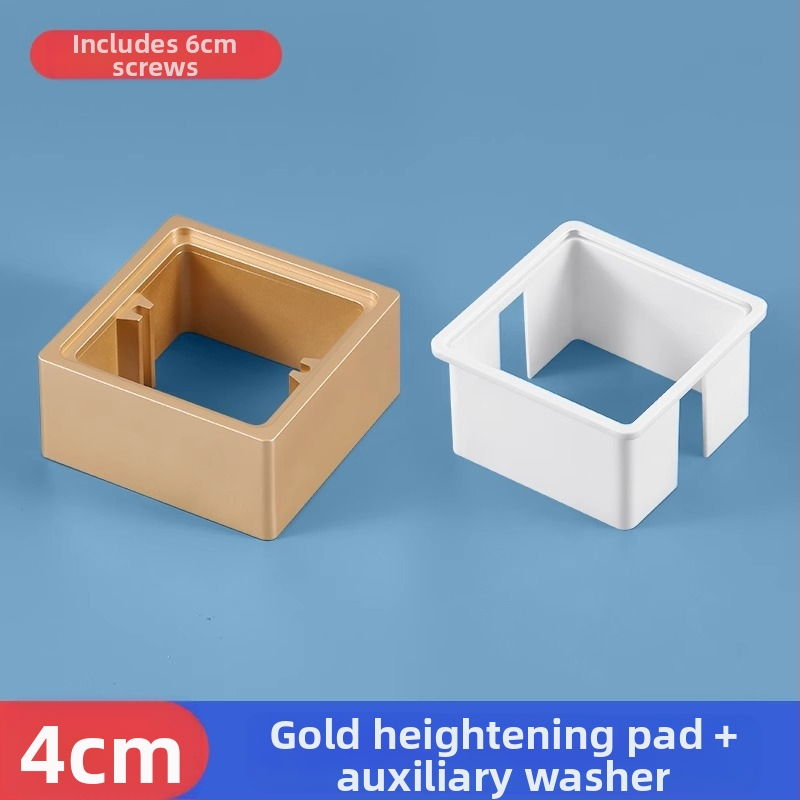 Тип 86 вградена квадратна електрическа кутия с повдигащ пръстен и уплътнител за кутия без дъно, съвместима с панел за превключване.