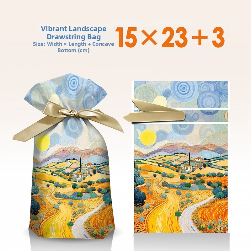 Užkandžių dovanų maišelis su graviravimo spausdinimu ant pieno baltos plėvelės, Salt Light prekės ženklas