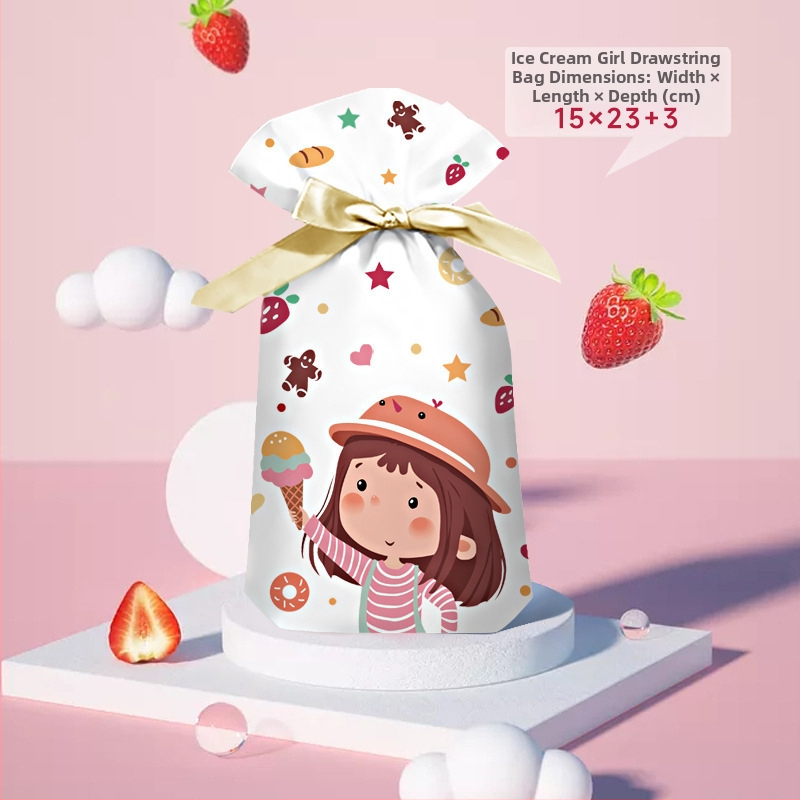 Užkandžių dovanų maišelis su graviravimo spausdinimu ant pieno baltos plėvelės, Salt Light prekės ženklas