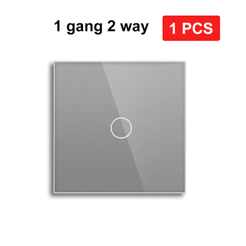 Europos standarto 86/157 dvigubo valdymo jungiklis ir lizdas, apvali grūdinto stiklo panelis, 16A, 100–240V