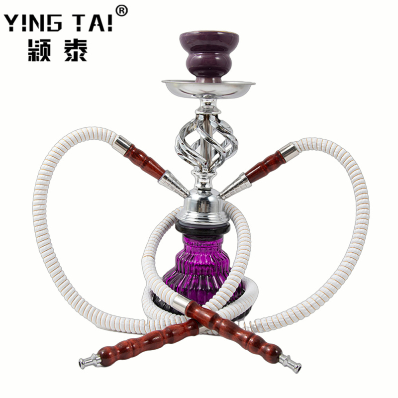 Hookah priedai, metalas, viengubas arba dvigubos vamzdelio, vijiklio kamuolio dizainas, prekinis ženklas Yingtai