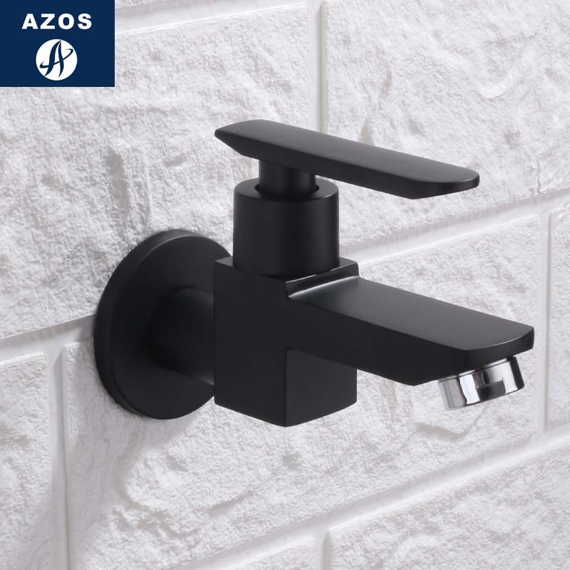 Βρύση τοίχου για νιπτήρα mop, κρύο νερό, σώμα από χαλκό, κεραμικός πυρήνας βαλβίνας, μοντέλο DL008