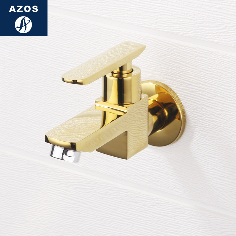 Βρύση τοίχου για νιπτήρα mop, κρύο νερό, σώμα από χαλκό, κεραμικός πυρήνας βαλβίνας, μοντέλο DL008