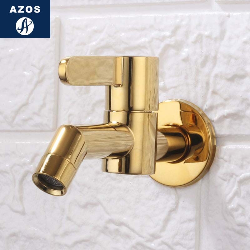 Βρύση τοίχου για νιπτήρα mop, κρύο νερό, σώμα από χαλκό, κεραμικός πυρήνας βαλβίνας, μοντέλο DL008