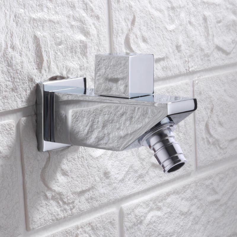 Βρύση τοίχου για νιπτήρα mop, κρύο νερό, σώμα από χαλκό, κεραμικός πυρήνας βαλβίνας, μοντέλο DL008