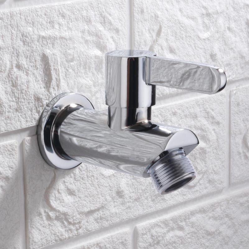 Βρύση τοίχου για νιπτήρα mop, κρύο νερό, σώμα από χαλκό, κεραμικός πυρήνας βαλβίνας, μοντέλο DL008