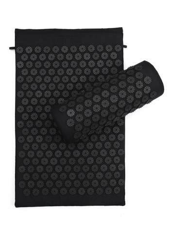 Комплект от 3 части: акупресия мат и йога мат - материали: PP, пяна, чист памук