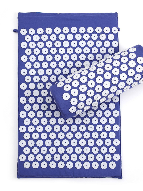 Комплект от 3 части: акупресия мат и йога мат - материали: PP, пяна, чист памук