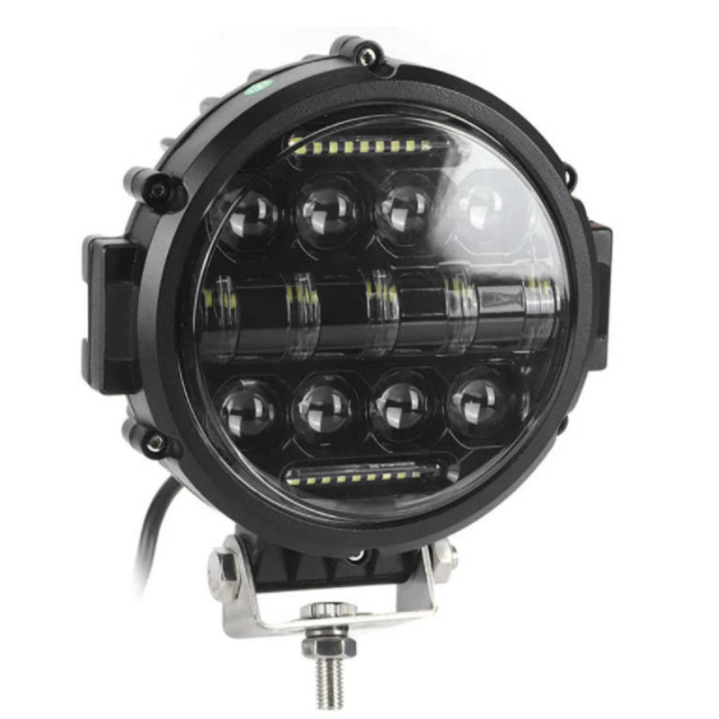 LED darbinis žibintas visureigiems automobiliams, 69W, 12–24V, 6900LM, 50000 val., aliuminio lydinio korpusas