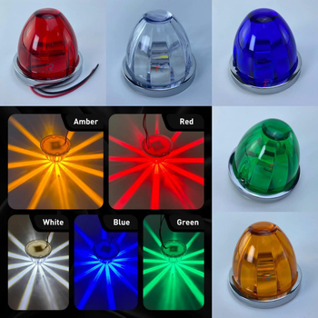 Truck Watermelon Light LED πλευρική λυχνία φορτηγού (πλαστικό, 12-24V, 3W, 0.2A)