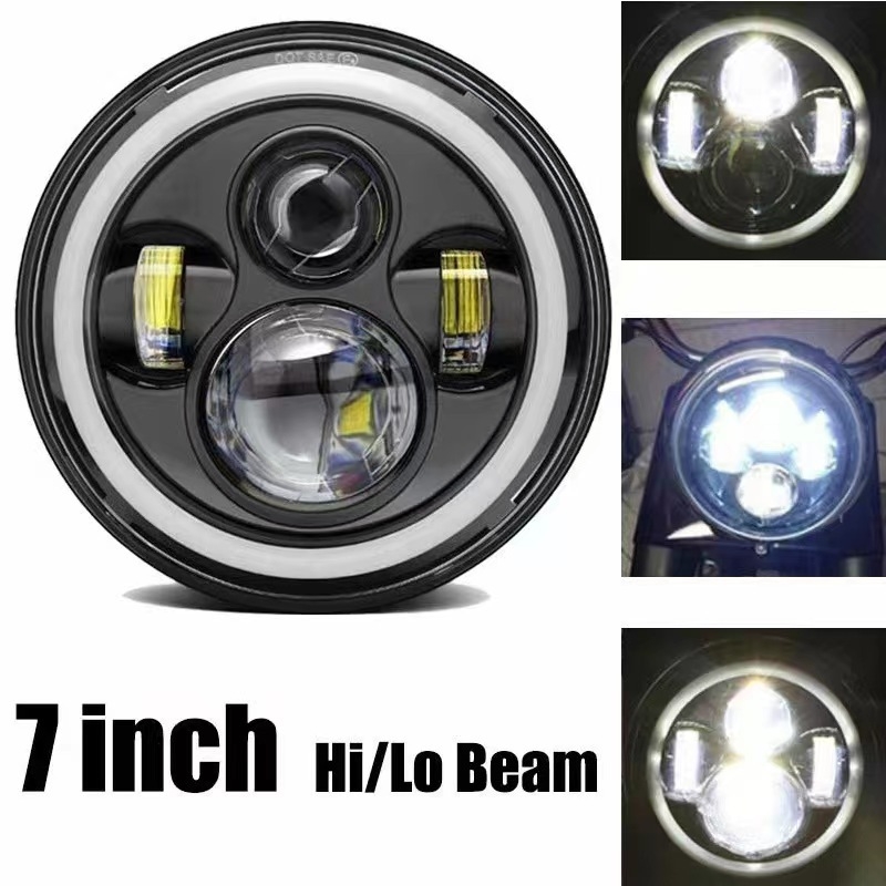 Wrangler LED фар с пълен кръг Angel Eye Halo, 60W, 9-36V, 8000LM, 6000K, 5000h