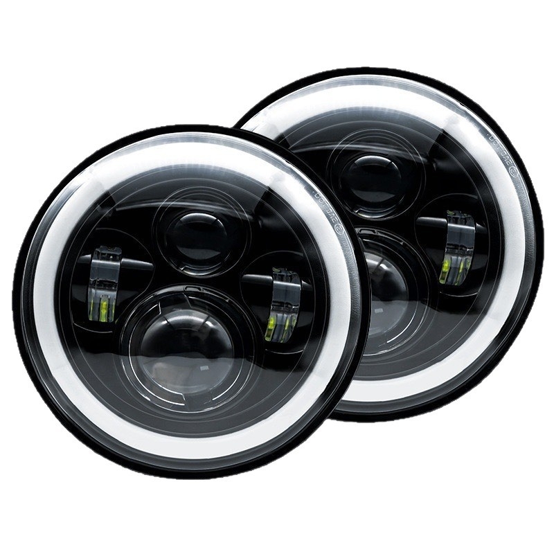 Wrangler LED žibintas su pilnu apvalkalu Angel Eye Halo, 60W, 9-36V, 8000LM, 6000K, 5000h