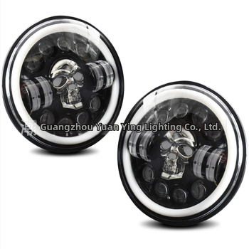 Wrangler φανάρι μοτοσικλέτας - αλουμίνιο αεροπορίας, LED, ανακλαστικό κύπελλο