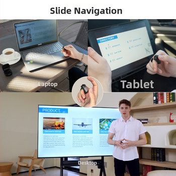 Безжичен пръстен Bluetooth дистанционно за телефон – Selfie, превъртане на страници, харесвания и коментари; 2.4G/BT, обхват 10 м, Type-C, ABS, модел D06, за Android, Apple, Microsoft
