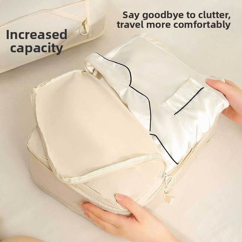 Šesťdielny set kompresných tašiek na cestovanie – tašky s veľkou kapacitou pre organizáciu oblečenia, prenosné skladovanie