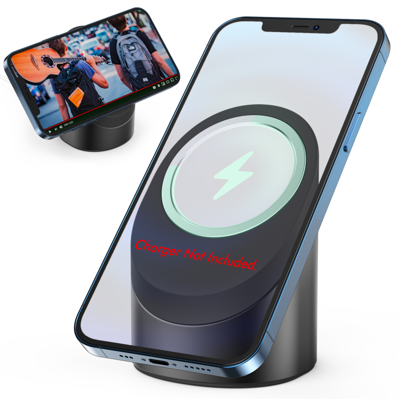 AhaStyle MagSafe asztali tartó iPhone 12–16-hoz, alumínium ötvözet, PT134