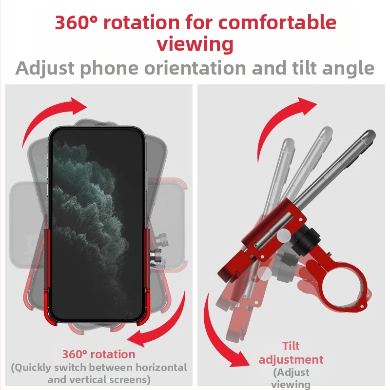 Държач за телефон GUB P30 от алуминиева сплав за електрически мотоциклет и велосипед, универсален за всички полове