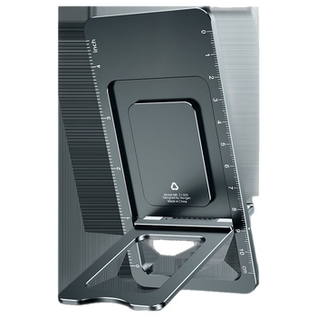 MK Десктоп поставка за телефон — ултра тънка, сгъваема алуминиева сплав, нехлъзгаща се, компактна