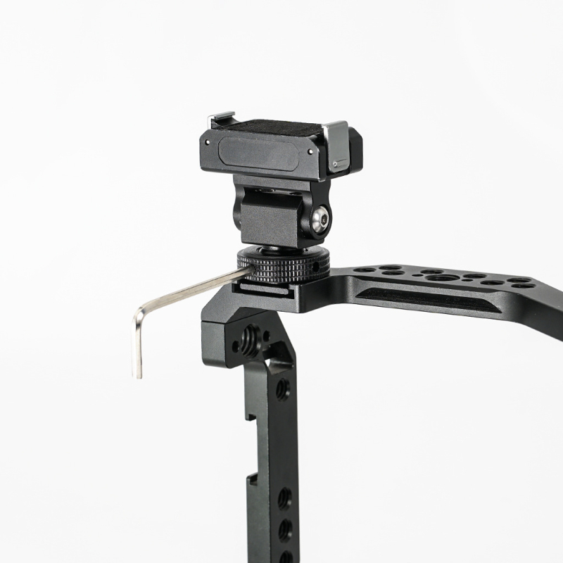 Magnetski brzi otpuštajući držač za sportsku kameru, kompatibilan s DJI Action 5 Pro/4/3/2, aluminijska legura, s slotom za cold shoe