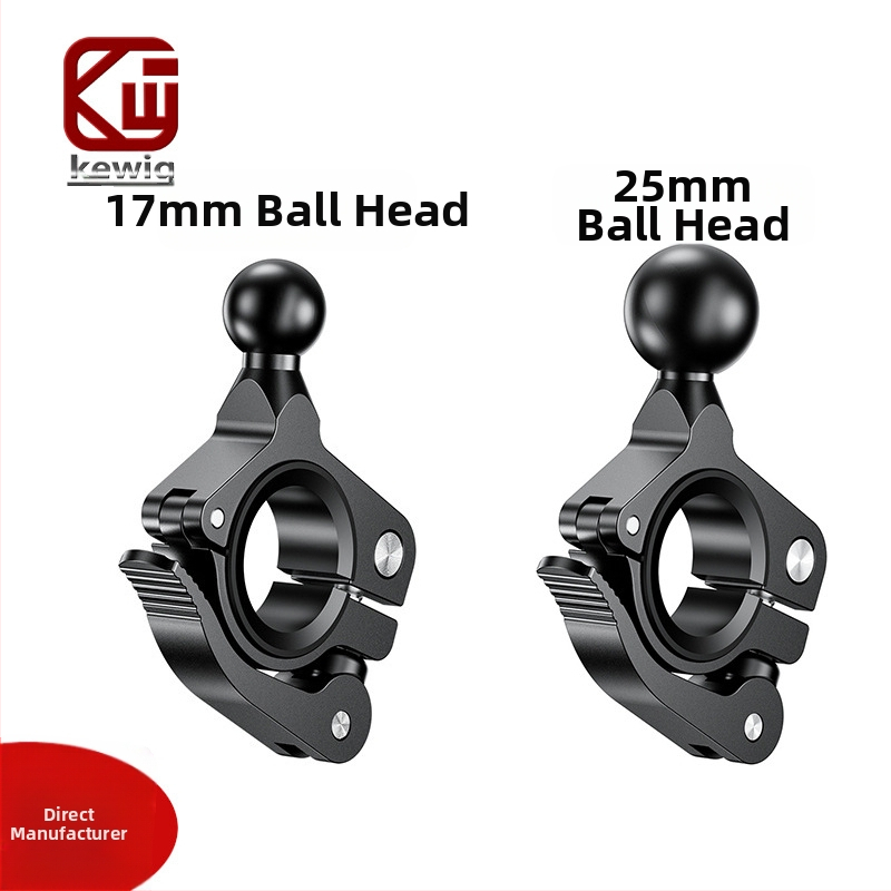 Keweige držiak na telefón pre motocykel a bicykel s guľovou hlavou 17 mm a 25 mm hliníkovou zliatinovou základňou s rýchlym uvoľnením (C3/C4)