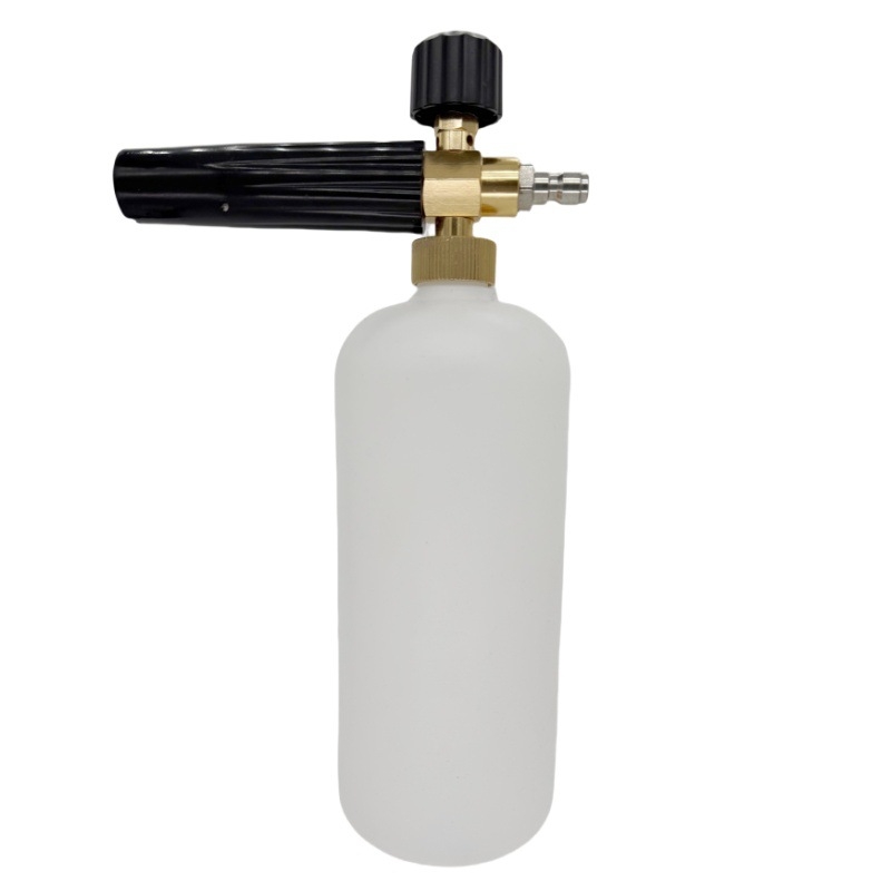 Augsta spiediena automobiļu putu pistole, korpuss no alumīnija un inženierijas plastikas, regulējama putas, ventilatora tipa izsmidzināšana