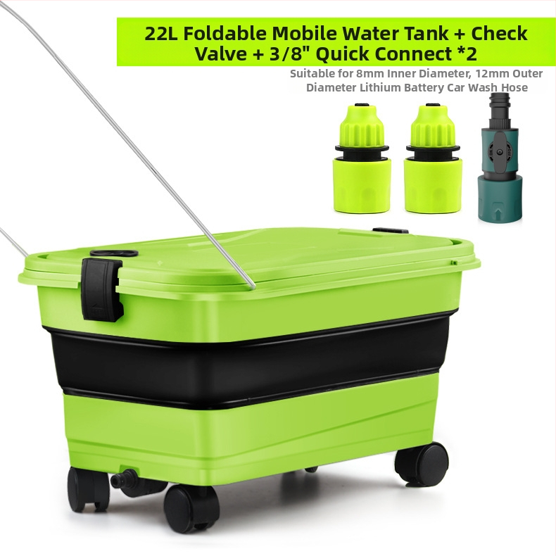 YiFun PP saliekamais spainis ar Li-ion akumulatora ūdens pistoli augsta spiediena automašīnu mazgāšanai