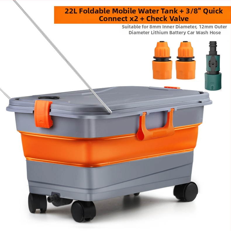 YiFun PP saliekamais spainis ar Li-ion akumulatora ūdens pistoli augsta spiediena automašīnu mazgāšanai