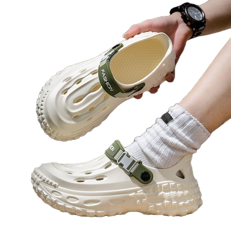 Muške EVA natikače za plažu s debelom potplatom, protuklizne i anti mirisa, gornji EVA, uložak EVA, ljeto, Baotou stil (Potplata: EVA; Gornji: EVA; Visina potplata: 3 cm; Protivklizanje; Antimiris)